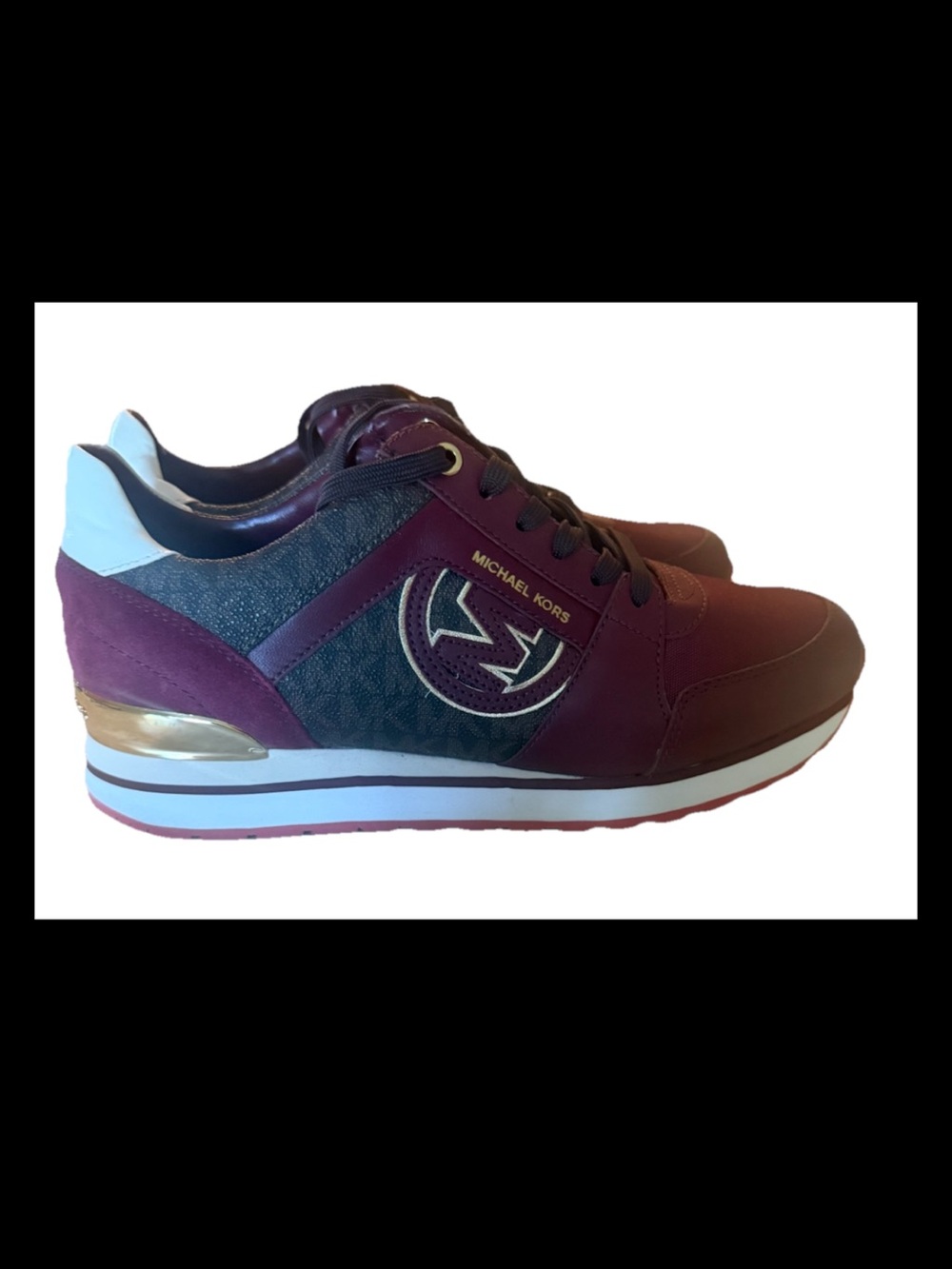 Michael Kors Billie Trainer Dark Berry Size 9.5M